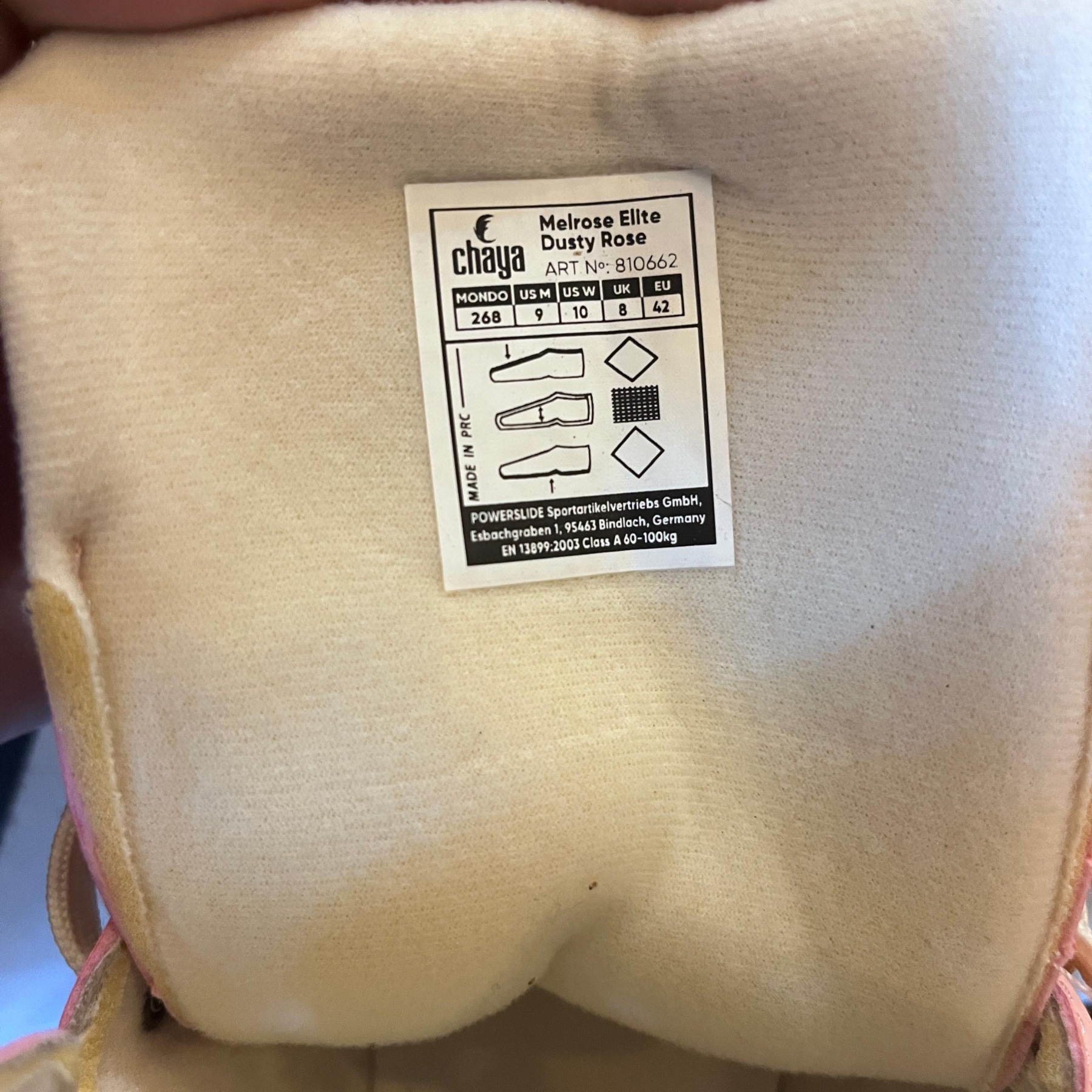 CHAYA - Melrose Elite Dusty Rose Quad Roller Skates (EU42 / BOOT ONLY DISPLAY UNIT)