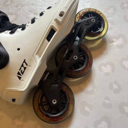 POWERSLIDE - Next Black White 100 Urban Inline Skates (Custom Setup)