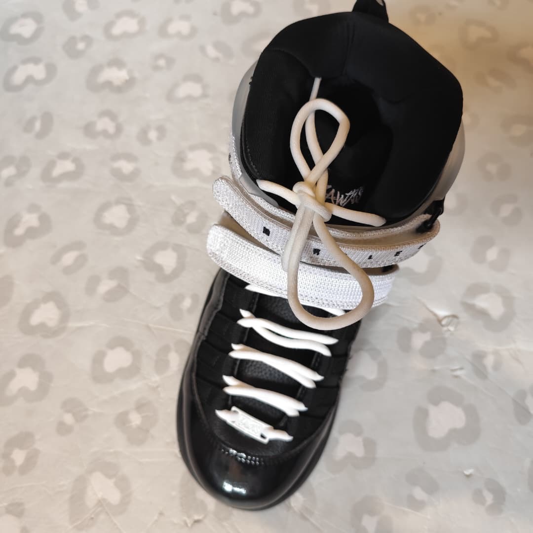 GAWDS - FM5 Black Aggressive Boot Only Inline Skates (Custom Clear Cuff EU42)