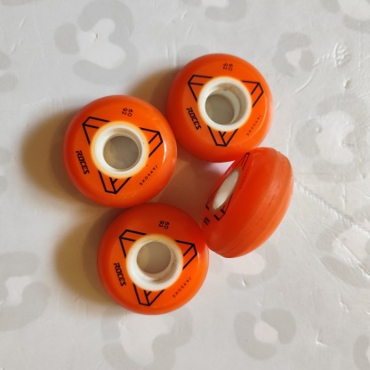 ROCES - Orange 60mm/92a Aggressive Inline Skate Wheels (USED)