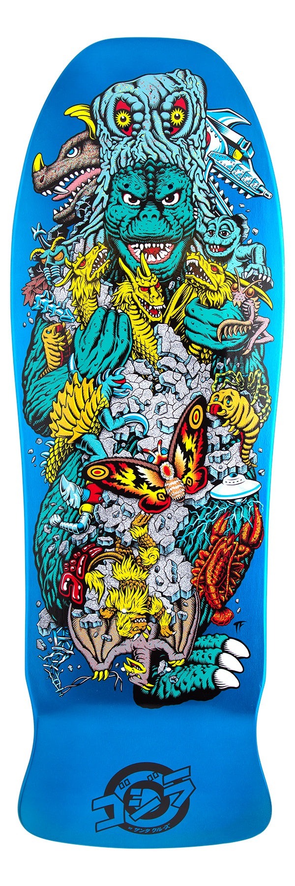 SANTA CRUZ - Godzilla Kaiju Roskopp 10.25" x 30.2" Skateboard Deck