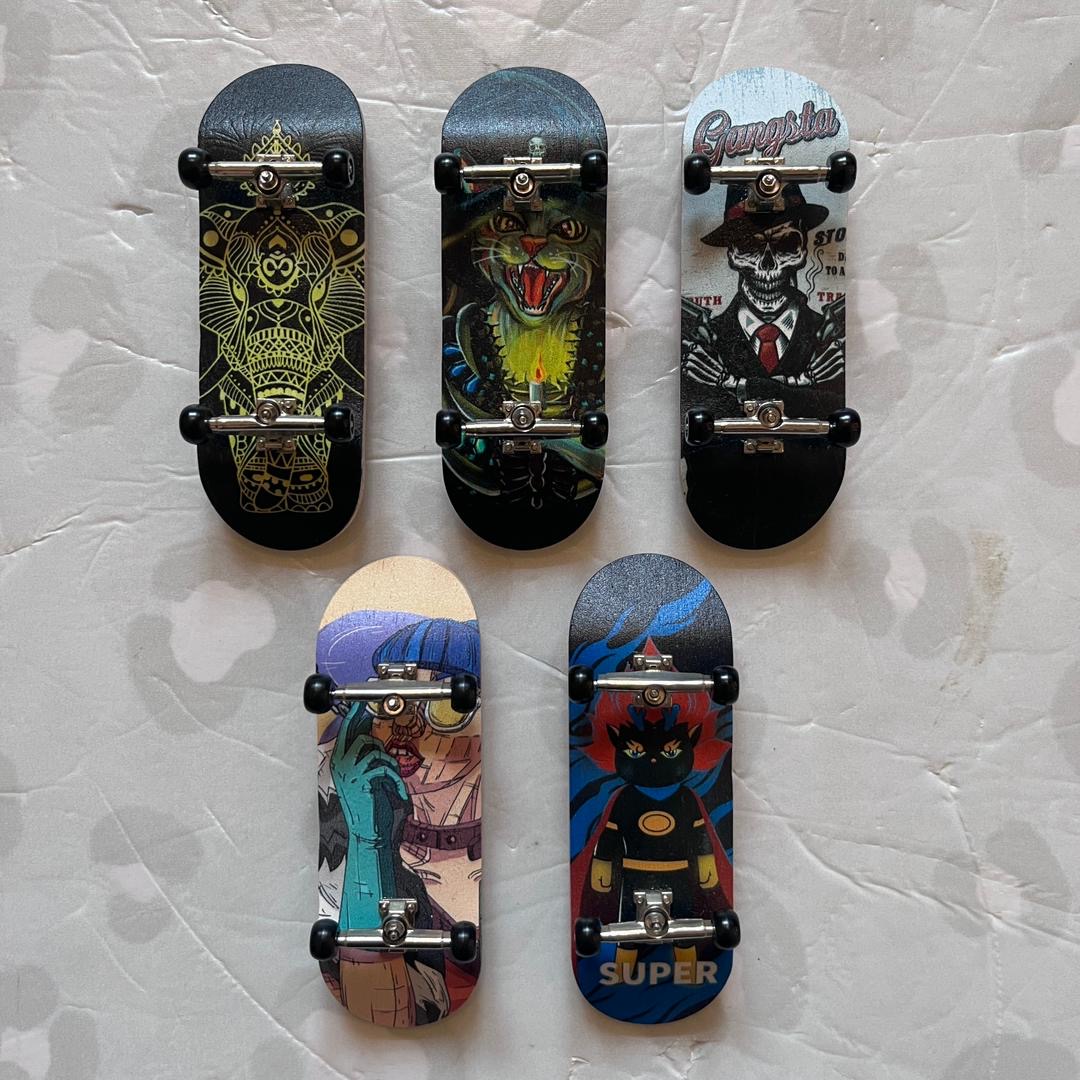 BLANK - Printed 34mm Wooden Complete Fingerboard