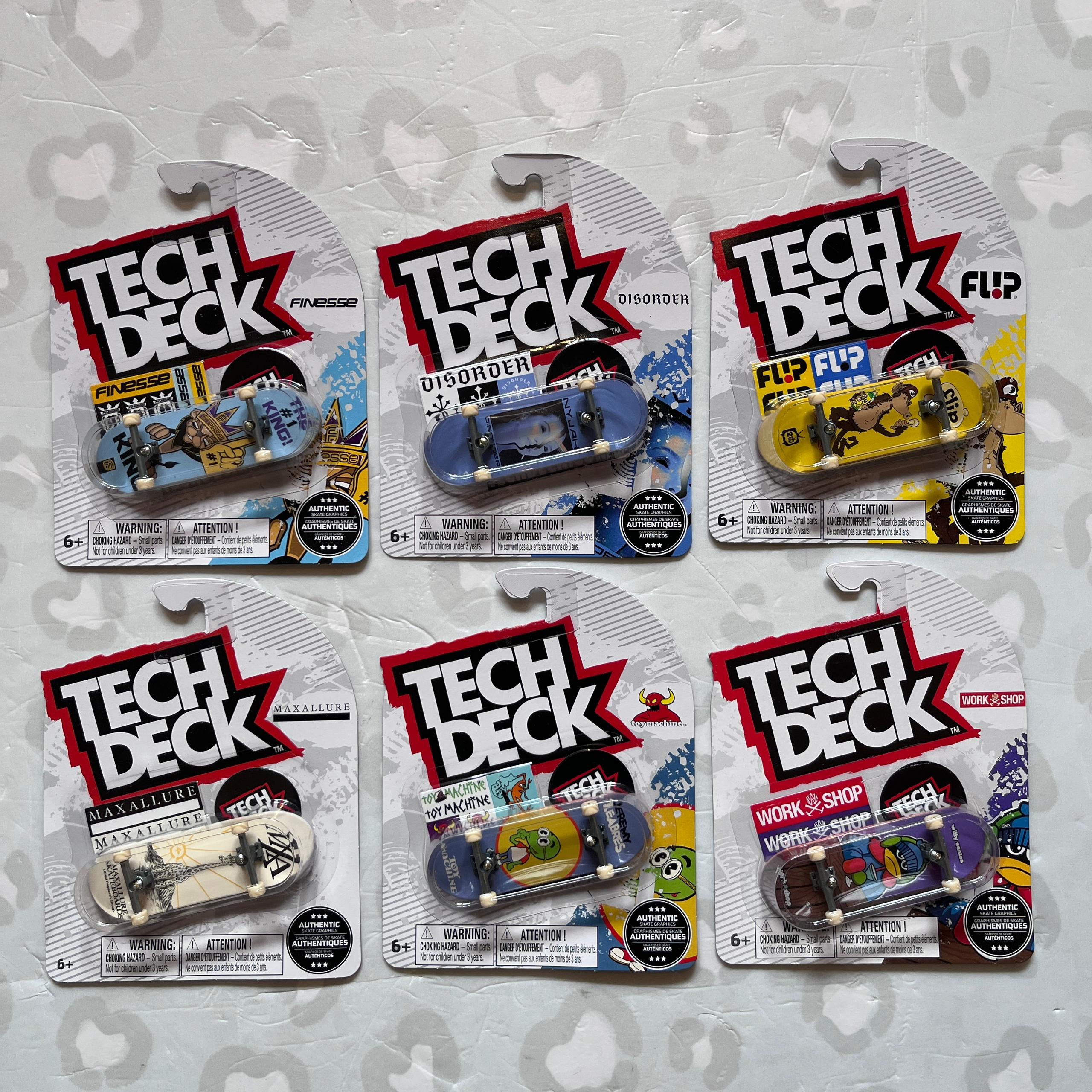 TECH DECK - Plastic Single 30mm Fingerboards (Set Beta)
