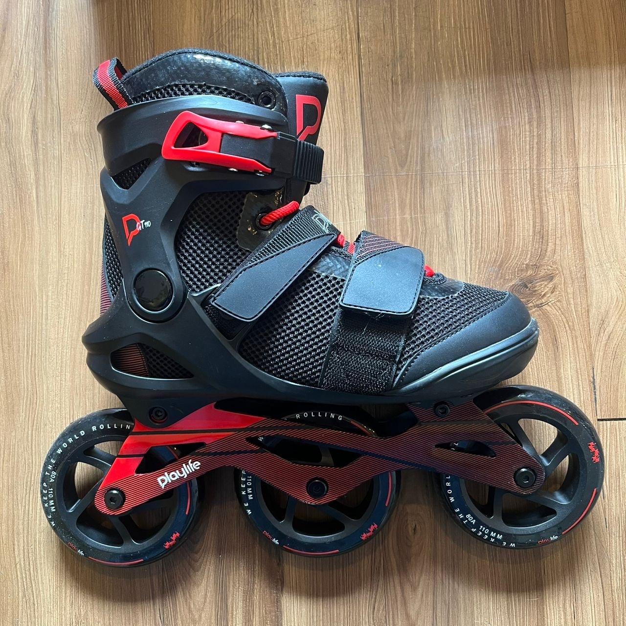 PLAYLIFE - GT Black 110 Fitness Inline Skates (Display Unit B / EU40)