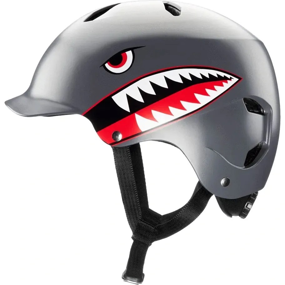 BERN - Bandito Matte Grey Flying Tiger Helmet
