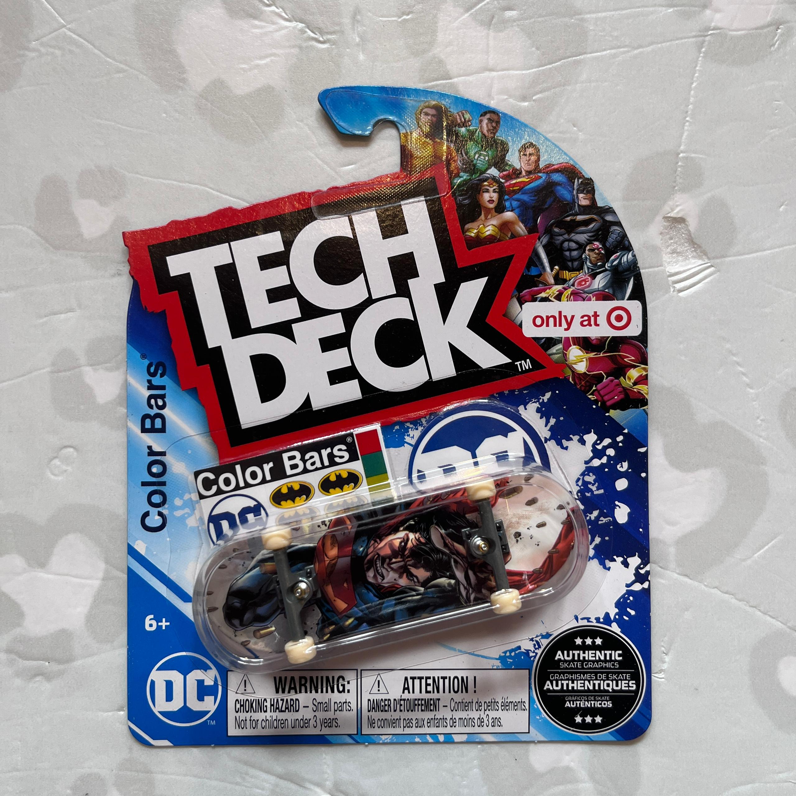 TECH DECK - Plastic Single 30mm Fingerboards (DC Comics Set)