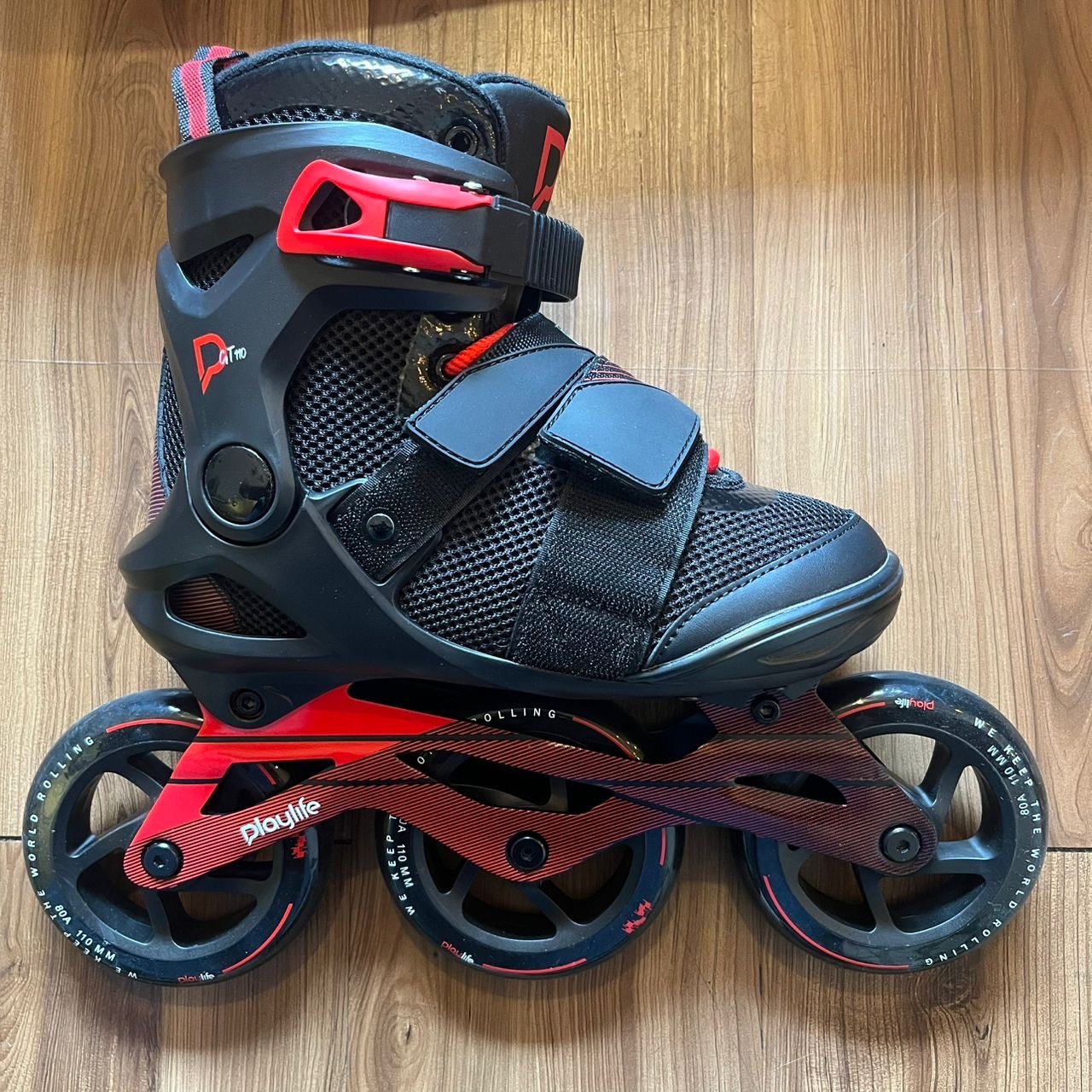 PLAYLIFE - GT Black 110 Fitness Inline Skates (Display Unit E / EU37)