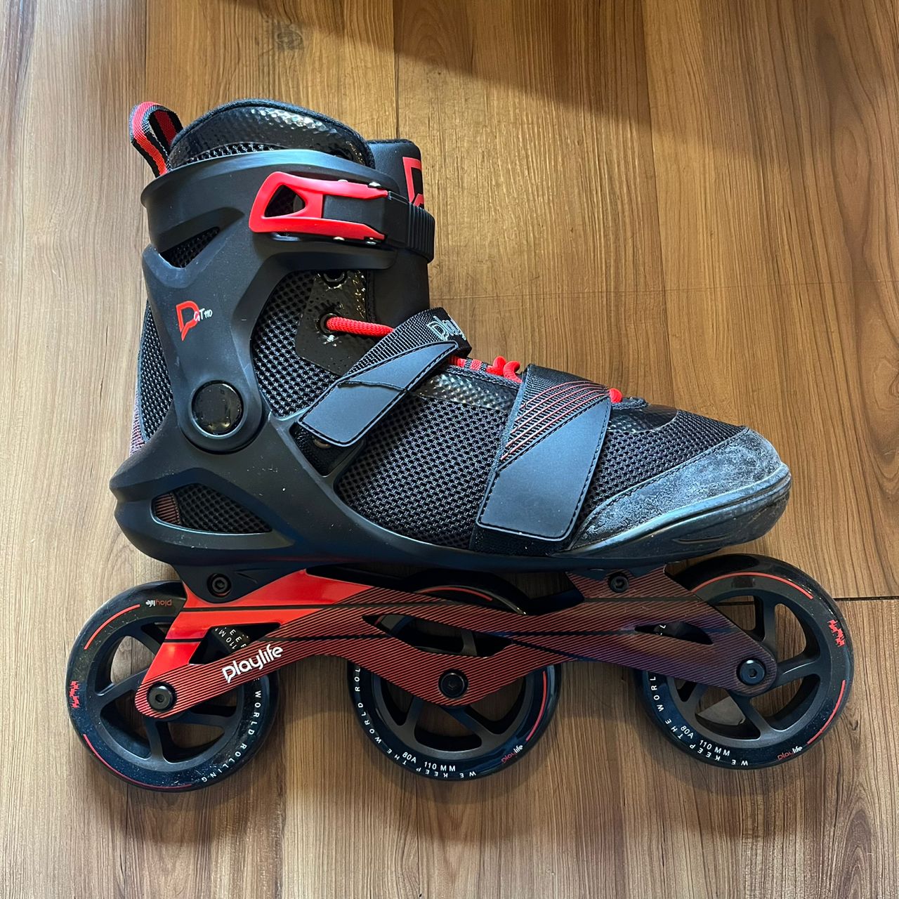 PLAYLIFE - GT Black 110 Fitness Inline Skates (Display Unit F / EU46)