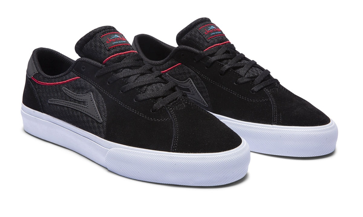 LAKAI - Chocolate Flaco II (Black / Red Suede) Skate Shoes