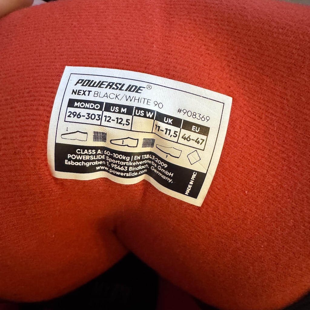 POWERSLIDE - Next Black White 4x110 Urban Inline Skates (Custom Setup)