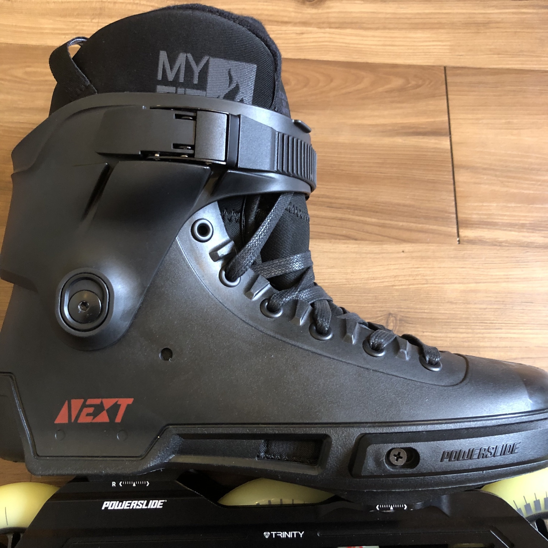 POWERSLIDE - Next Core Black 3x110mm Combat Frames Urban Inline Skates (Custom Setup)