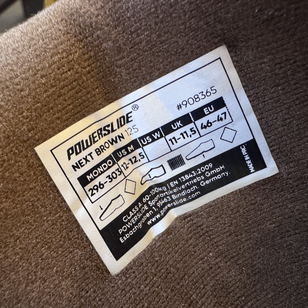 POWERSLIDE - Next Brown 3x110 Combat Frames Urban Inline Skates (Custom Setup)