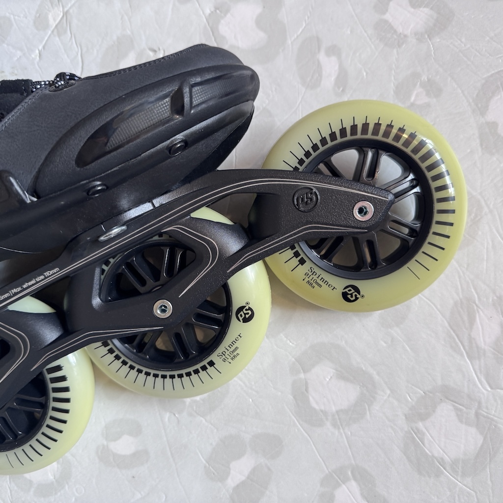 POWERSLIDE - Phuzion Argon Road Black 110 Fitness Inline Skates (Spinner Wheels)