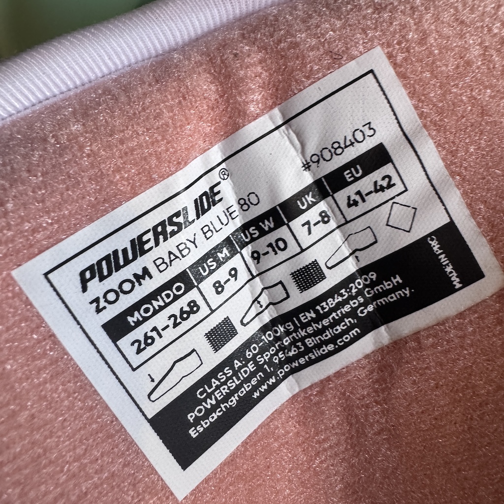 POWERSLIDE - Zoom Baby Blue 80 Urban Inline Skates