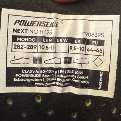 POWERSLIDE - Next Noir 4x110mm Road Urban Inline Skates