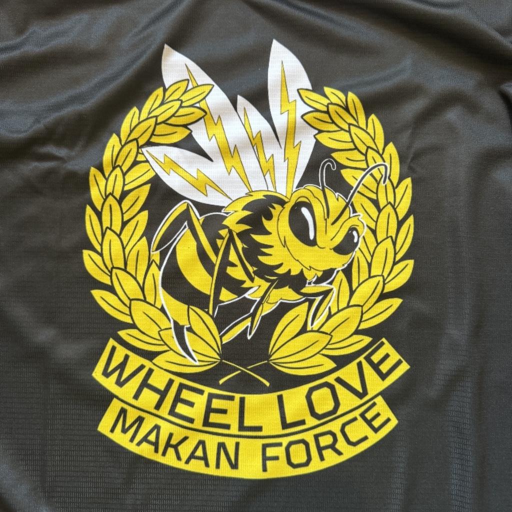 WHEEL LOVE - Black #WheelLoveMakanForce Team Crest V2 Training T-Shirt