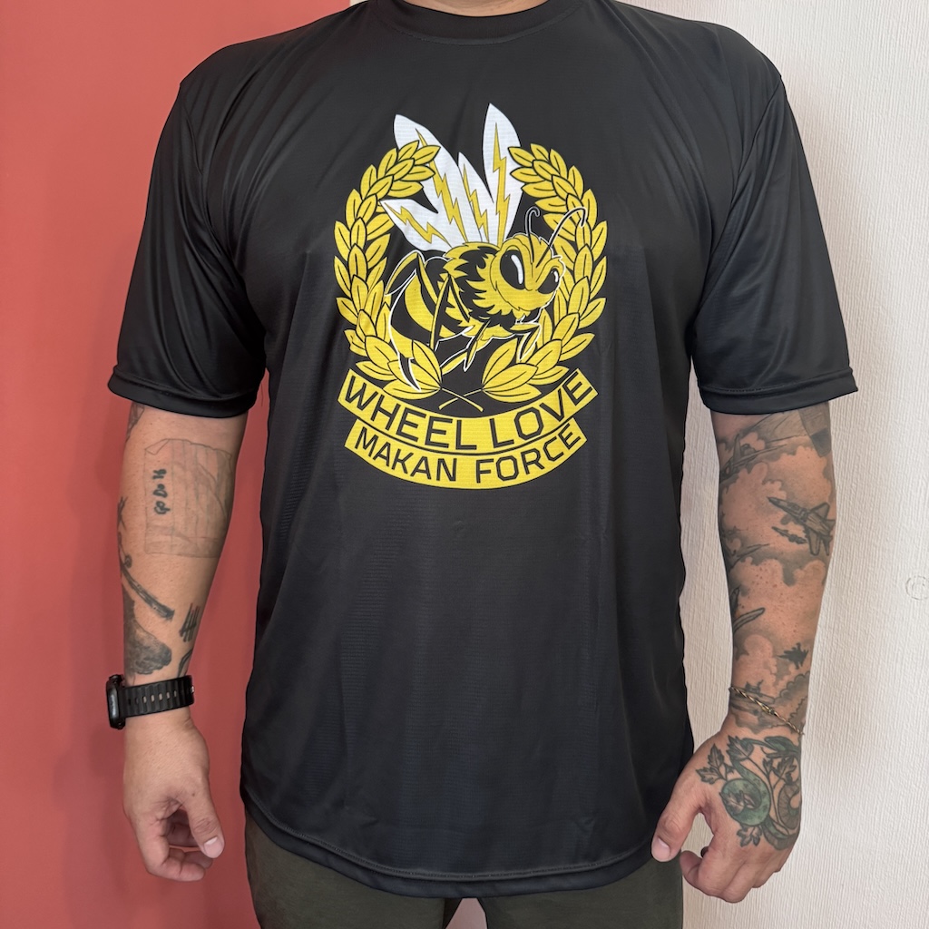 WHEEL LOVE - Black #WheelLoveMakanForce Team Crest V2 Training T-Shirt