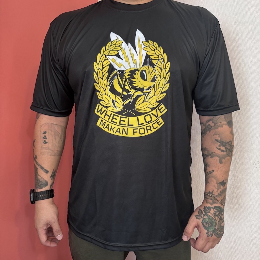 WHEEL LOVE - Black #WheelLoveMakanForce Team Crest V2 Training T-Shirt