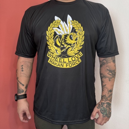 WHEEL LOVE - Black #WheelLoveMakanForce Team Crest V2 Training T-Shirt