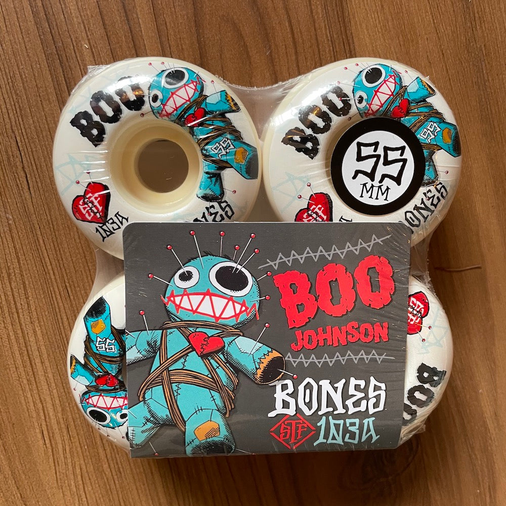 BONES - Boo Voodoo Street Tech Formula 55mm/103a V4 Wide Skateboard Wheels