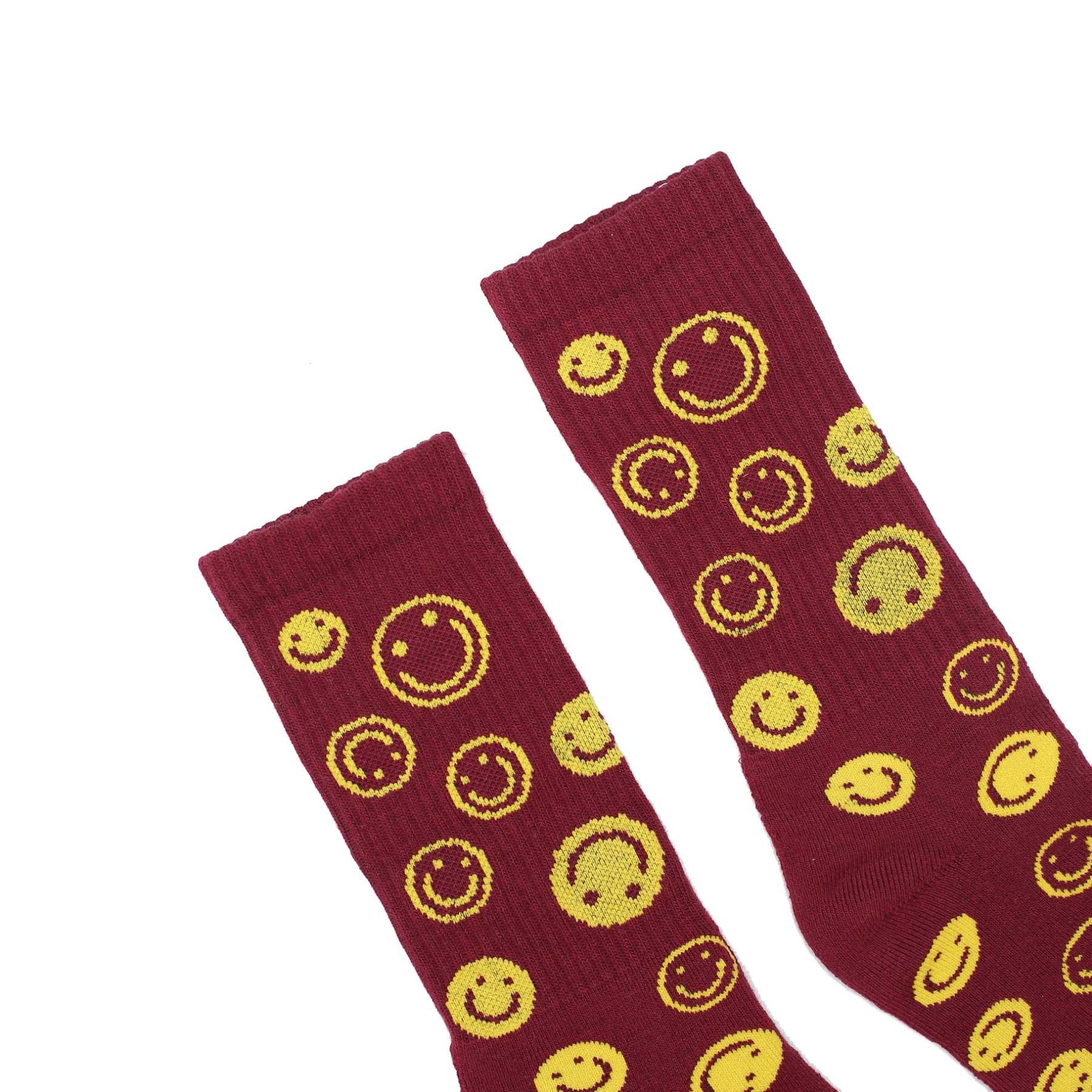 TKSB - Smiley Maroon Socks