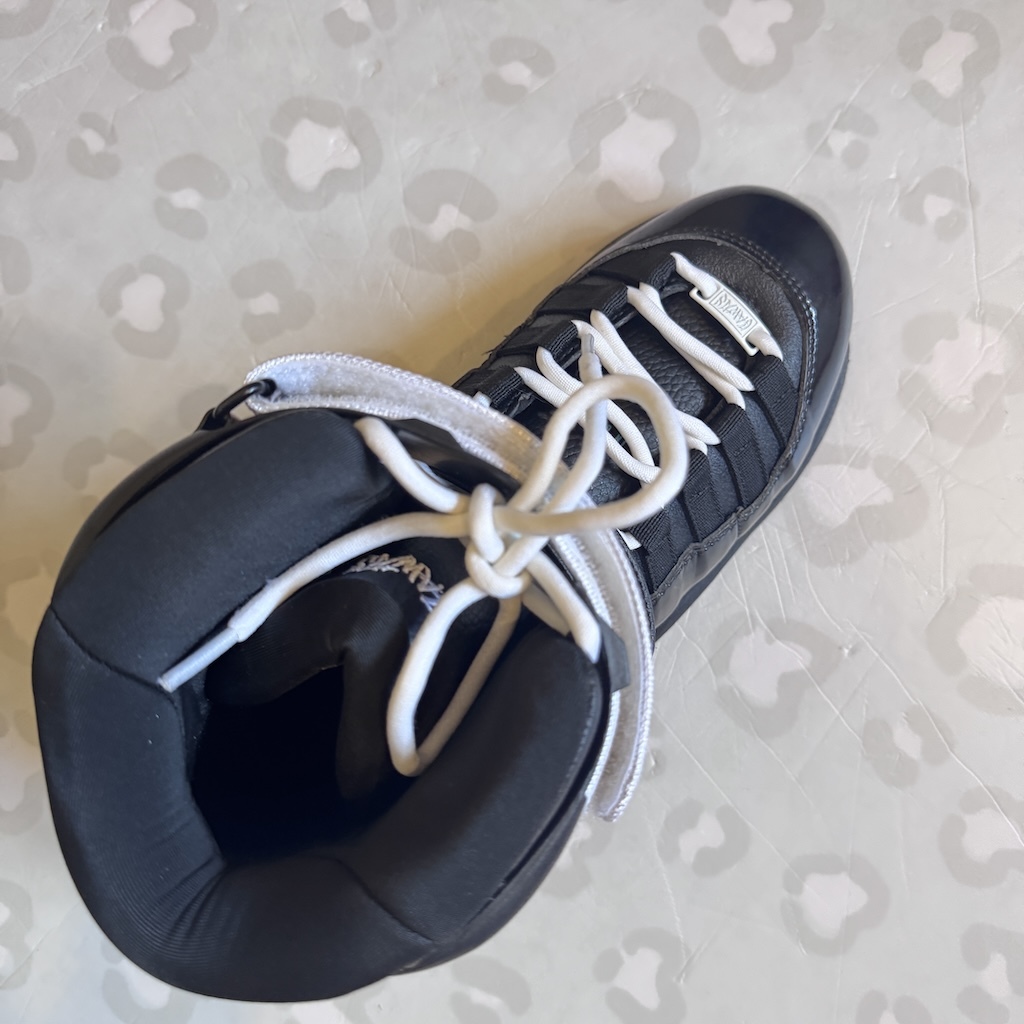 GAWDS - FM5 Black Aggressive Boot Only Inline Skates (Custom White Strap EU42)