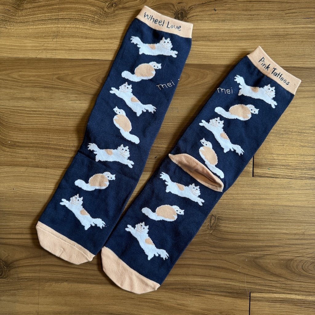 WHEEL LOVE - Mei Mei Pro Socks (Collabo With Pink Tattoos) 