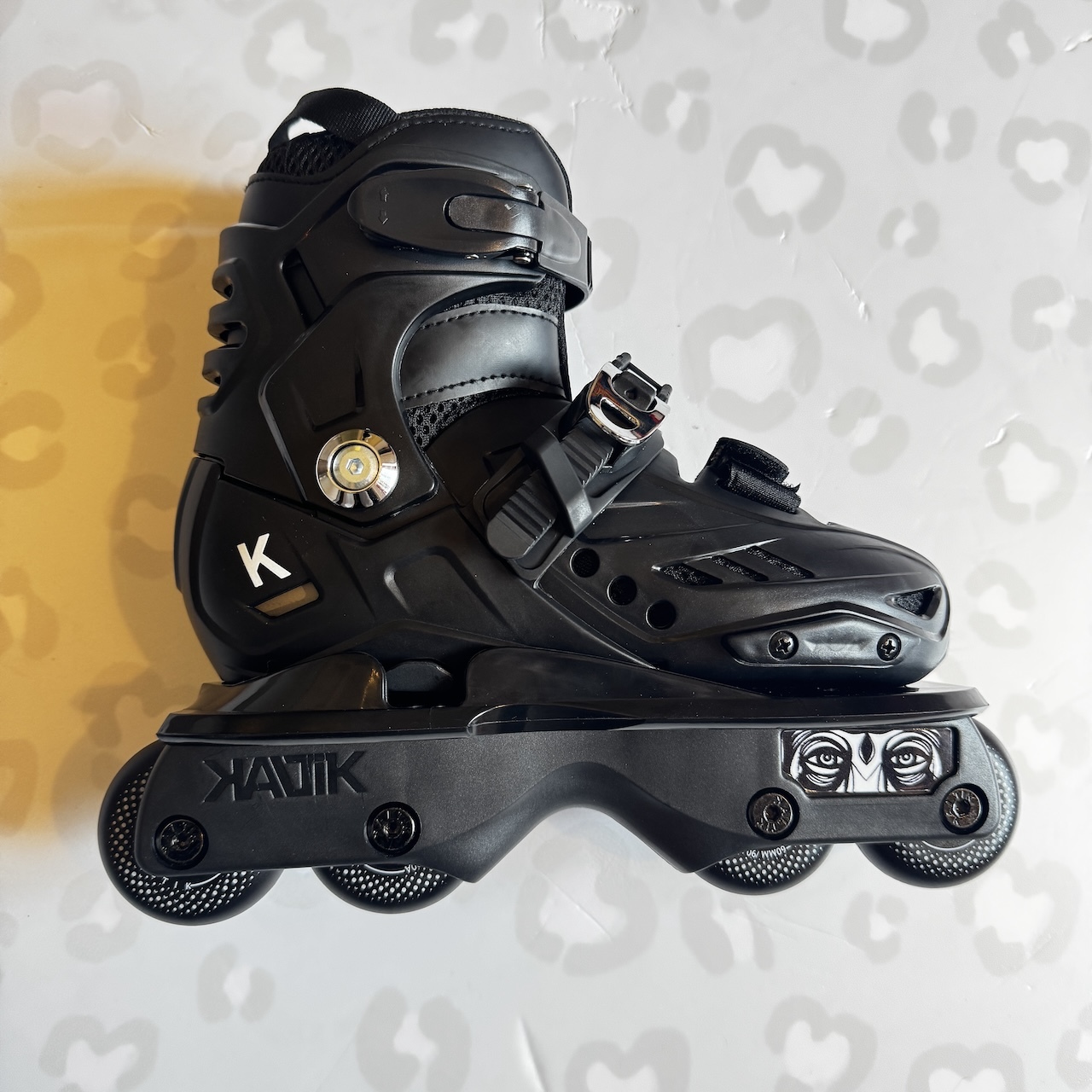 KALTIK - K Skate Ninja Black Kids Adjustable Aggressive Inline Skates