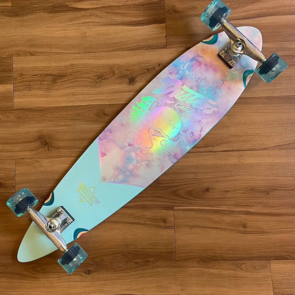 DUSTERS - Cruisin Chrome 37" Pintail Longboard (Clearance Sale With Free Helmet!)