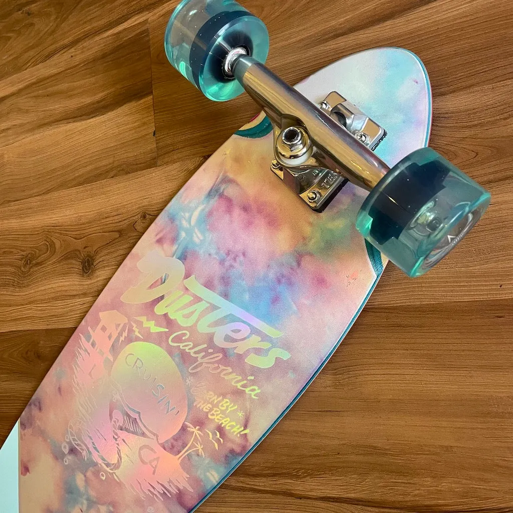 DUSTERS - Cruisin Chrome 37" Pintail Longboard (Clearance Sale With Free Helmet!)