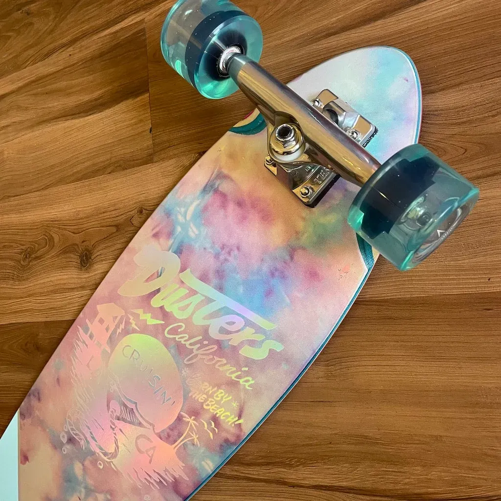 DUSTERS - Cruisin Chrome 37" Pintail Longboard (Clearance Sale With Free Helmet!)