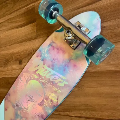 DUSTERS - Cruisin Chrome 37" Pintail Longboard (Clearance Sale With Free Helmet!)