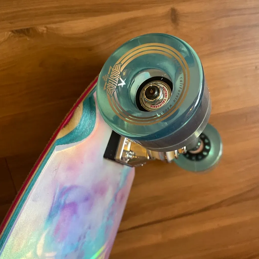 DUSTERS - Cruisin Chrome 37" Pintail Longboard (Clearance Sale With Free Helmet!)