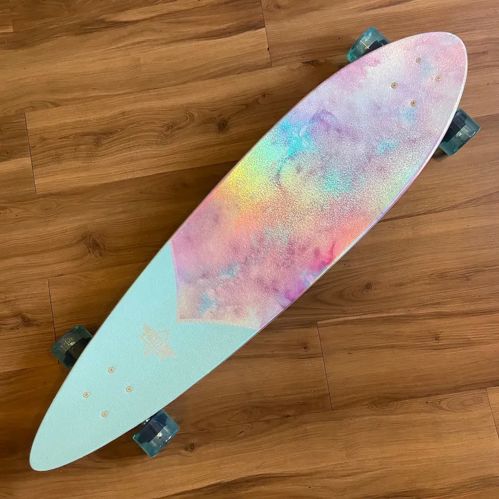 DUSTERS - Cruisin Chrome 37" Pintail Longboard (Clearance Sale With Free Helmet!)