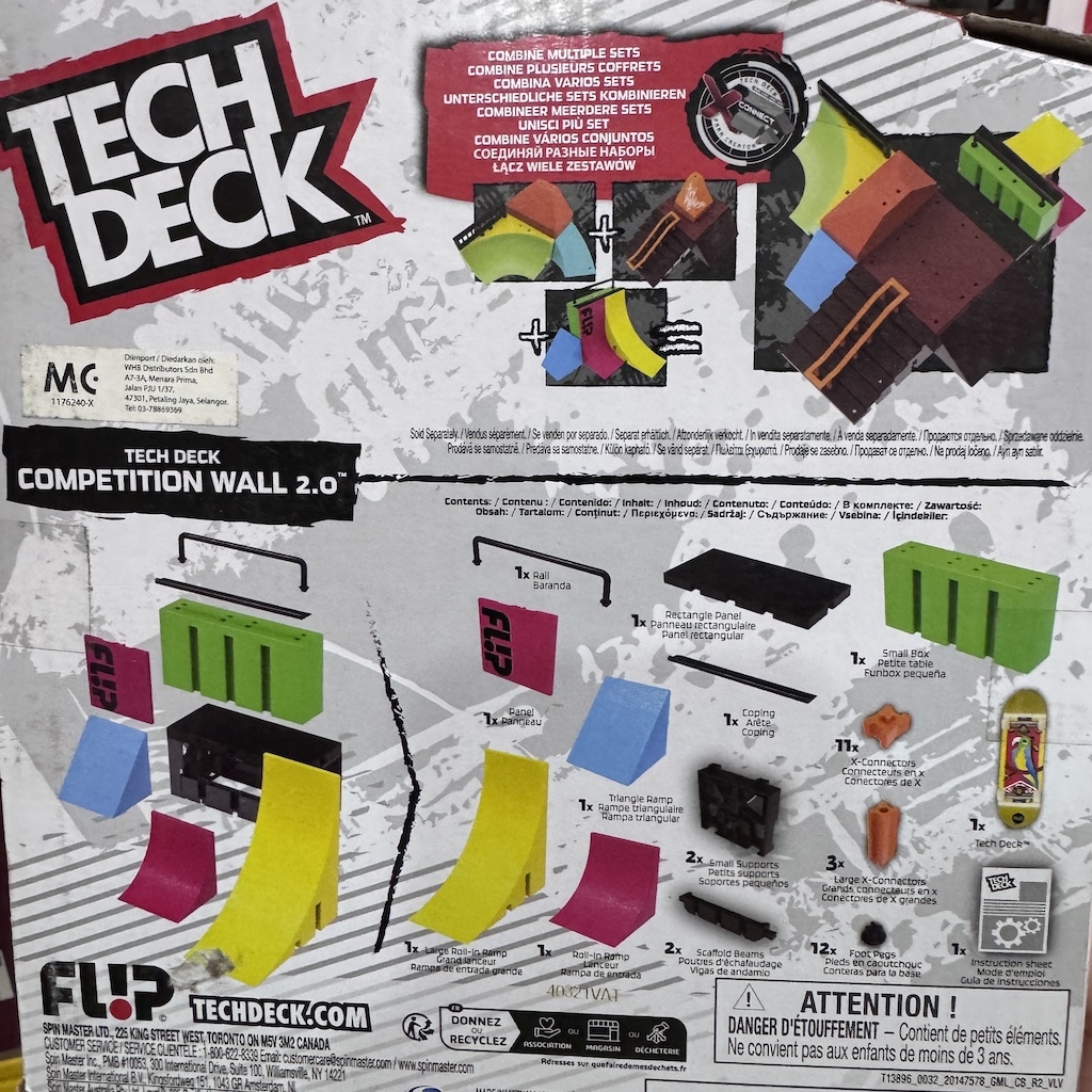 TECH DECK - Flip Competition Wall 2.0 X-Connect Park Creator
