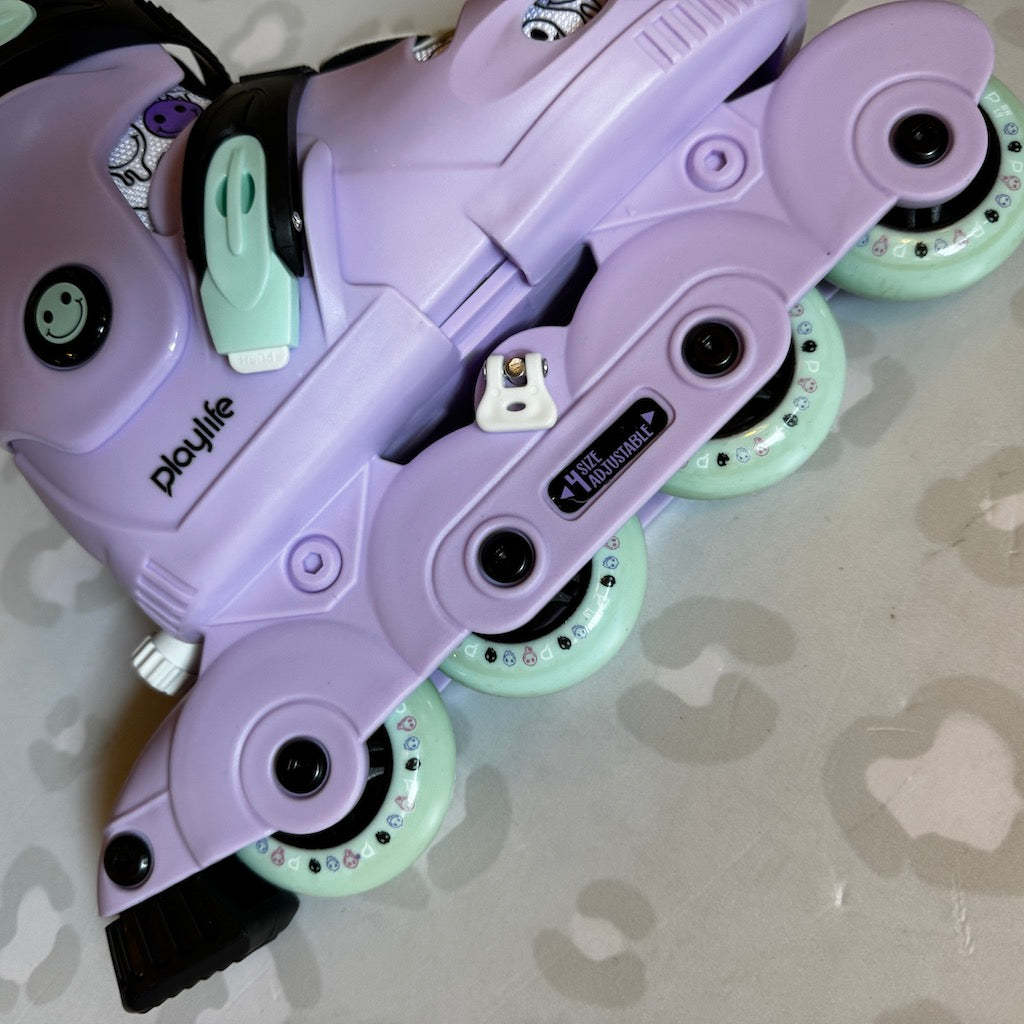 PLAYLIFE - Smile Lilac Adjustable Kids Inline Skates