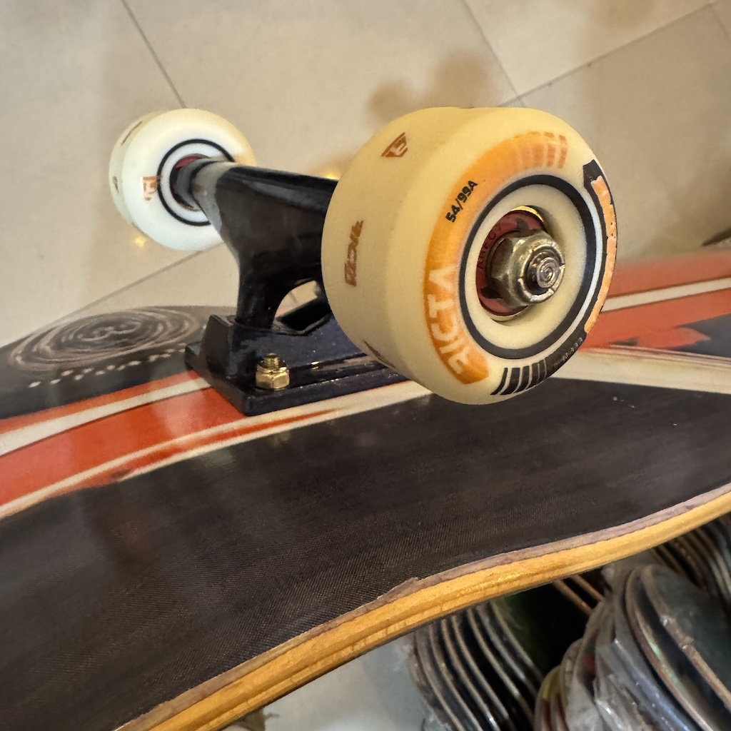 917 - Truck Red Stripe 8.38" Complete Skateboard (Thunder & Ricta Custom)