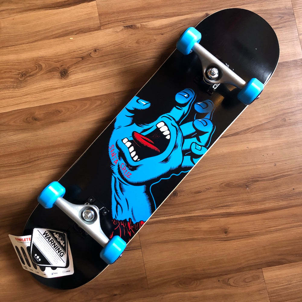 SANTA CRUZ - Screaming Hand Black 8" Complete Skateboard