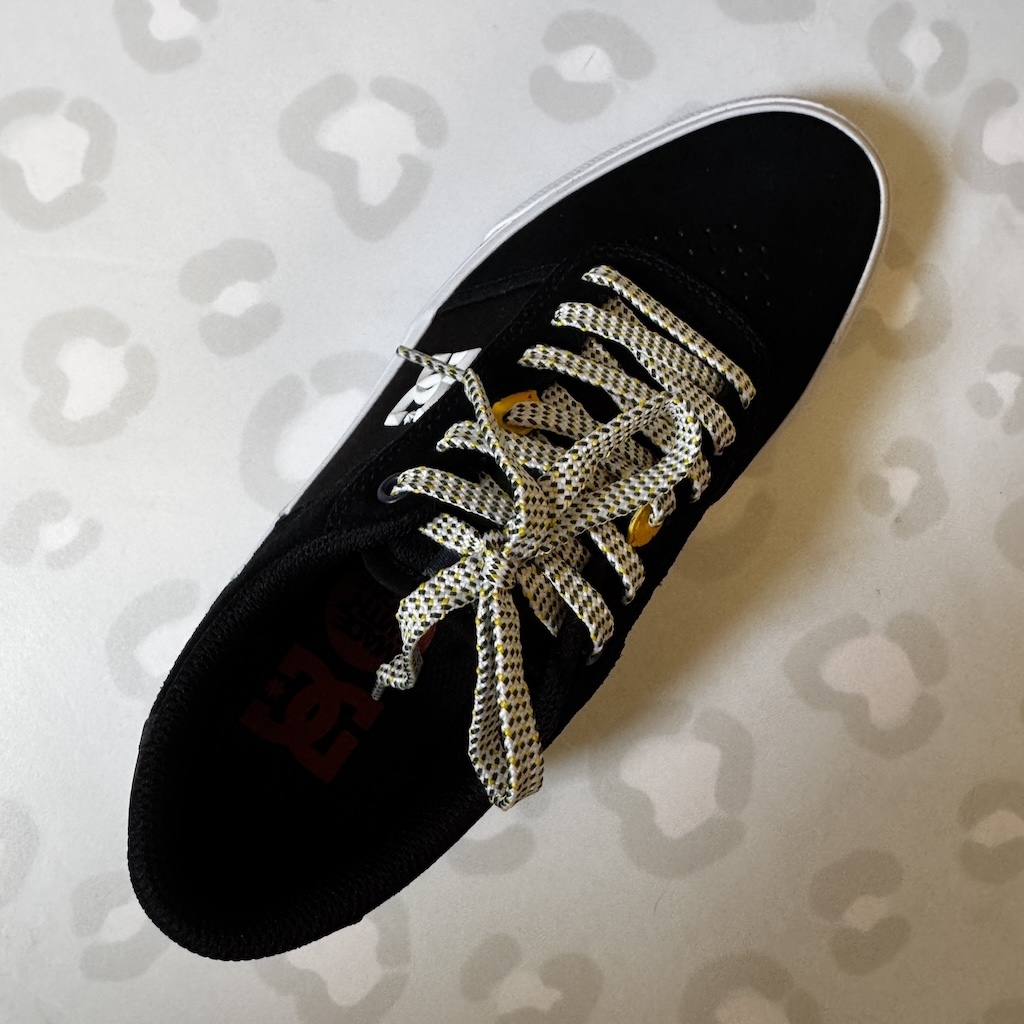 DC SHOES - Teknic (Black/White/Blue) Suede Skate Shoes