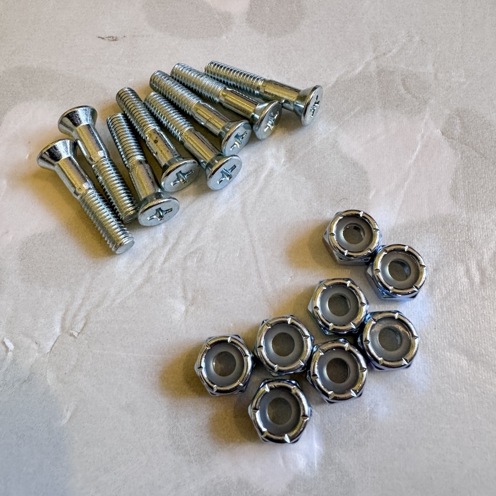 BLANK - Silver 1" Philips Skateboard Hardware