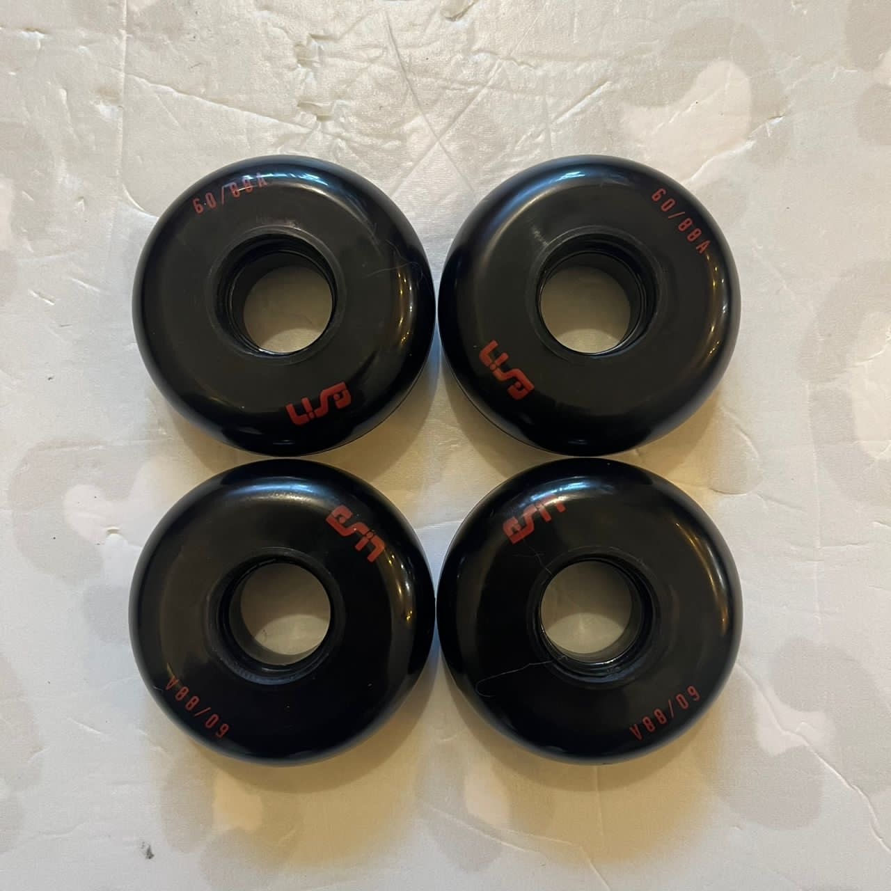 USD - 60mm/88a Black Aggressive Inline Skate Wheels