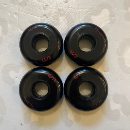 USD - 60mm/88a Black Aggressive Inline Skate Wheels