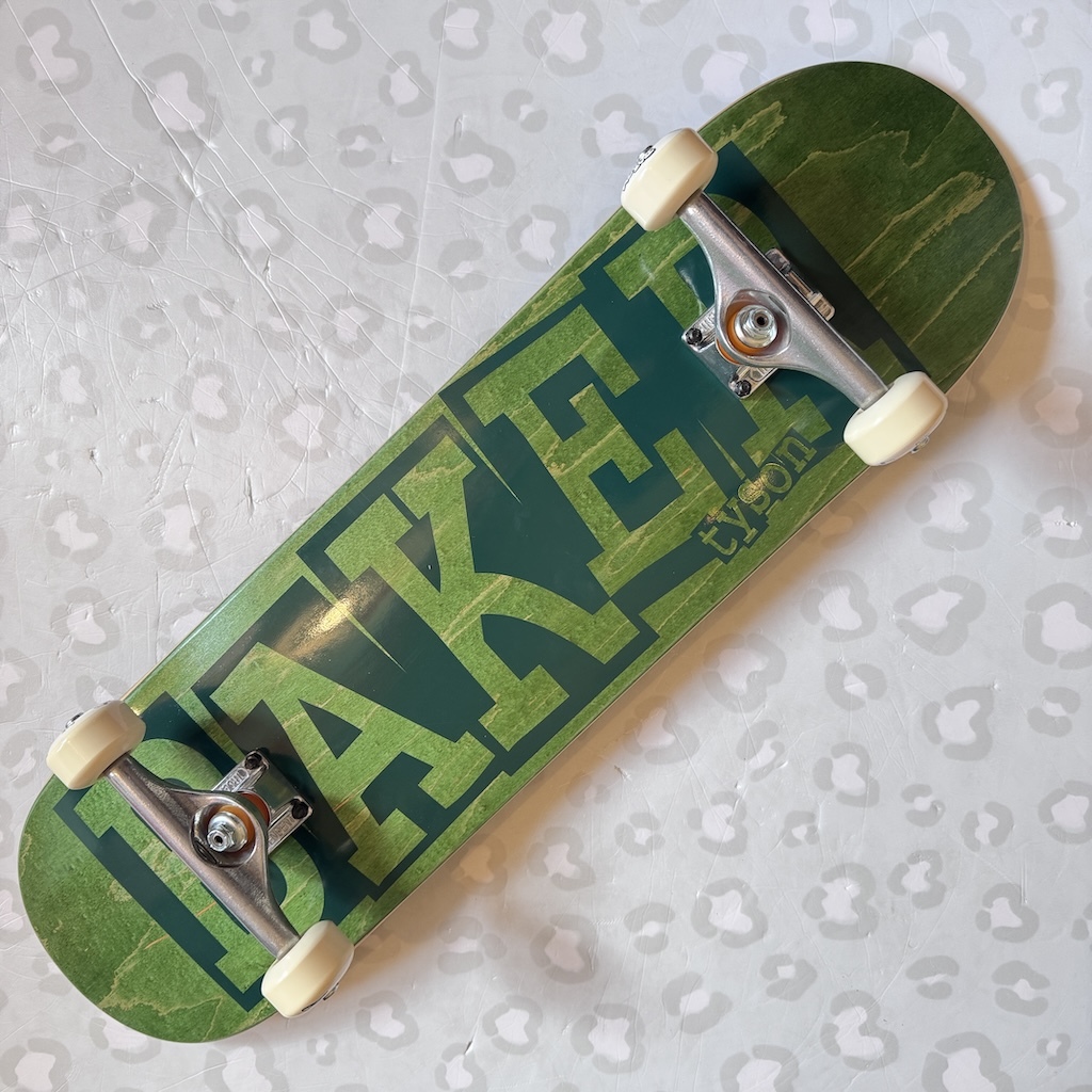 BAKER - Tyson Ribbon Green Veneer 8.5" Complete Skateboard (Independent Trucks + Bones Wheels Setup Promo)
