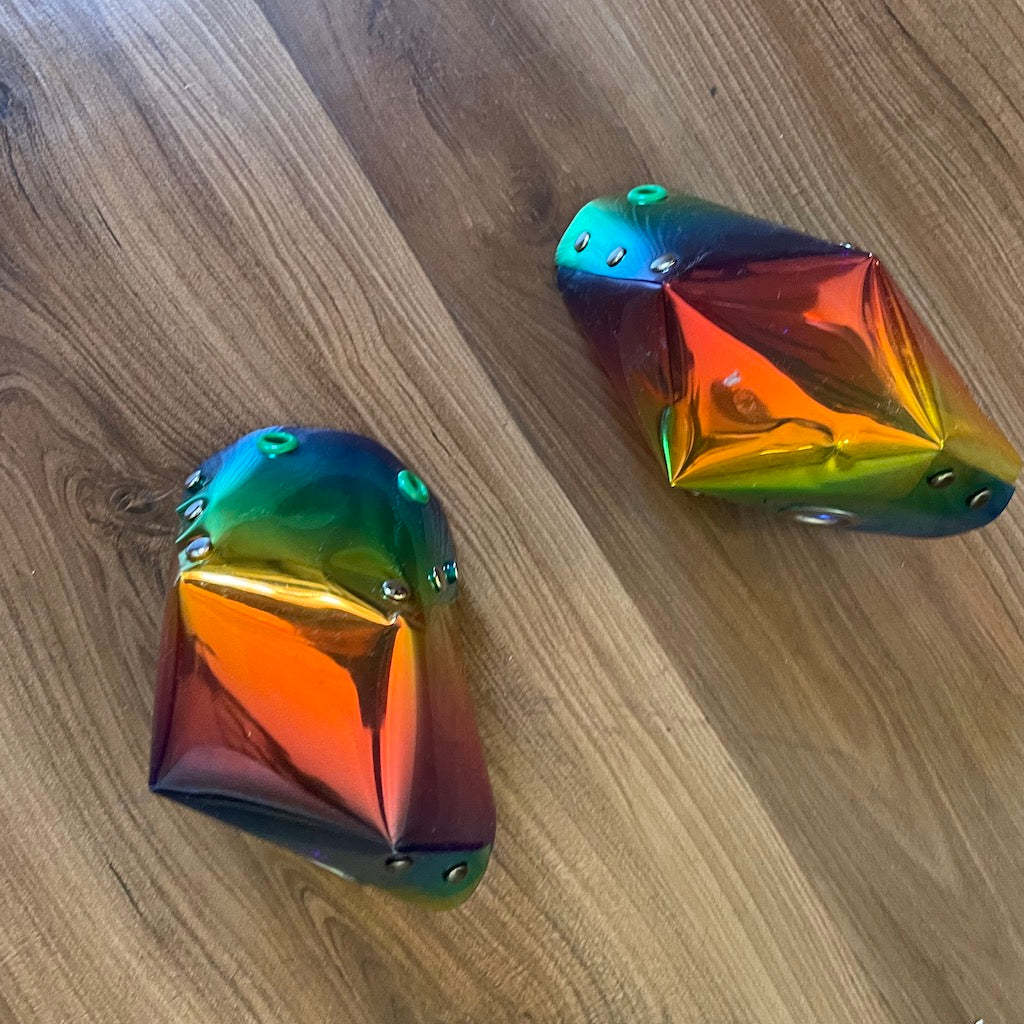 QUAD SQUAD - Translucent Rainbow Roller Skate Toe Caps