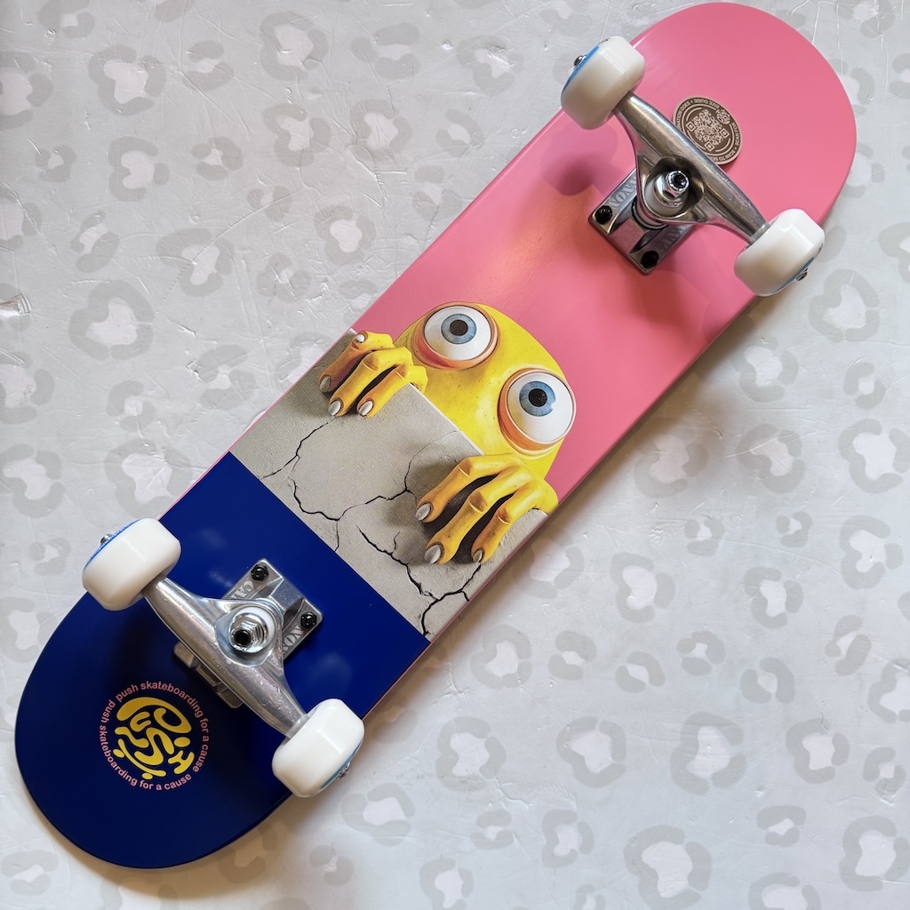 PUSH - Peek Over Soft Top 7.0" Complete Skateboard