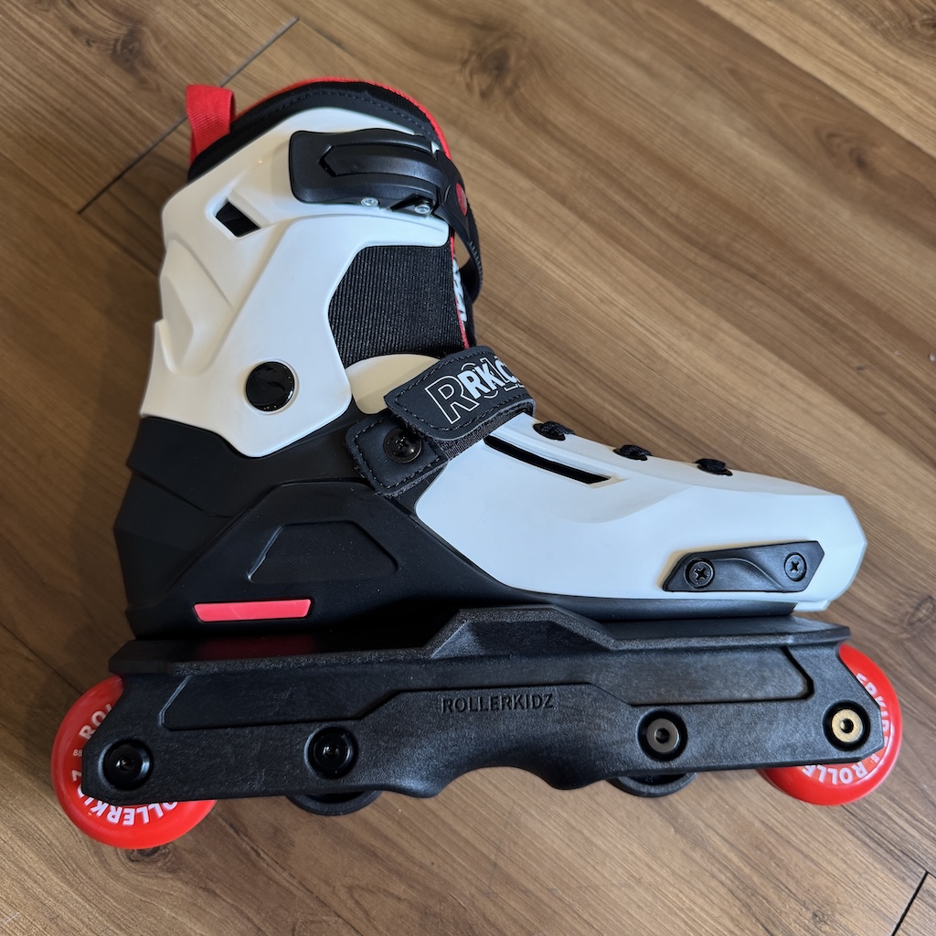 ROLLERKIDZ - White RK C1 Challenger Adjustable Kids Aggressive Inline Skates