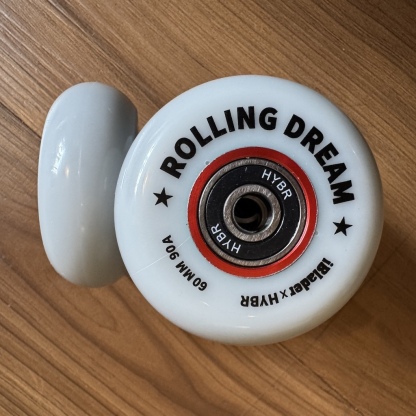 ROLLING DREAM -  Red 60mm/90 SHR iBlader Classic Aluminum Core Aggressive Inline Skate Wheels & Bearings Set