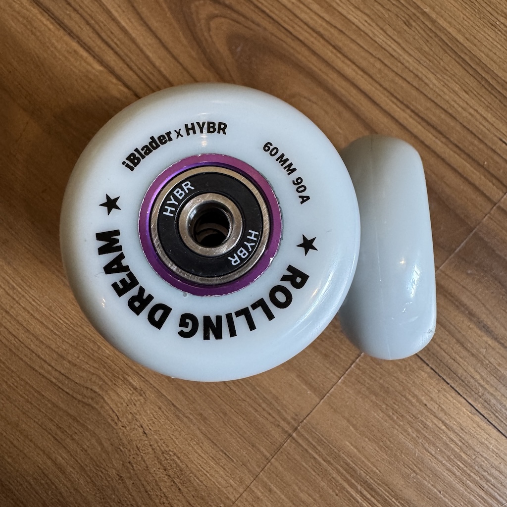 ROLLING DREAM -  Purple 60mm/90 SHR iBlader Classic Aluminum Core Aggressive Inline Skate Wheels & Bearings Set