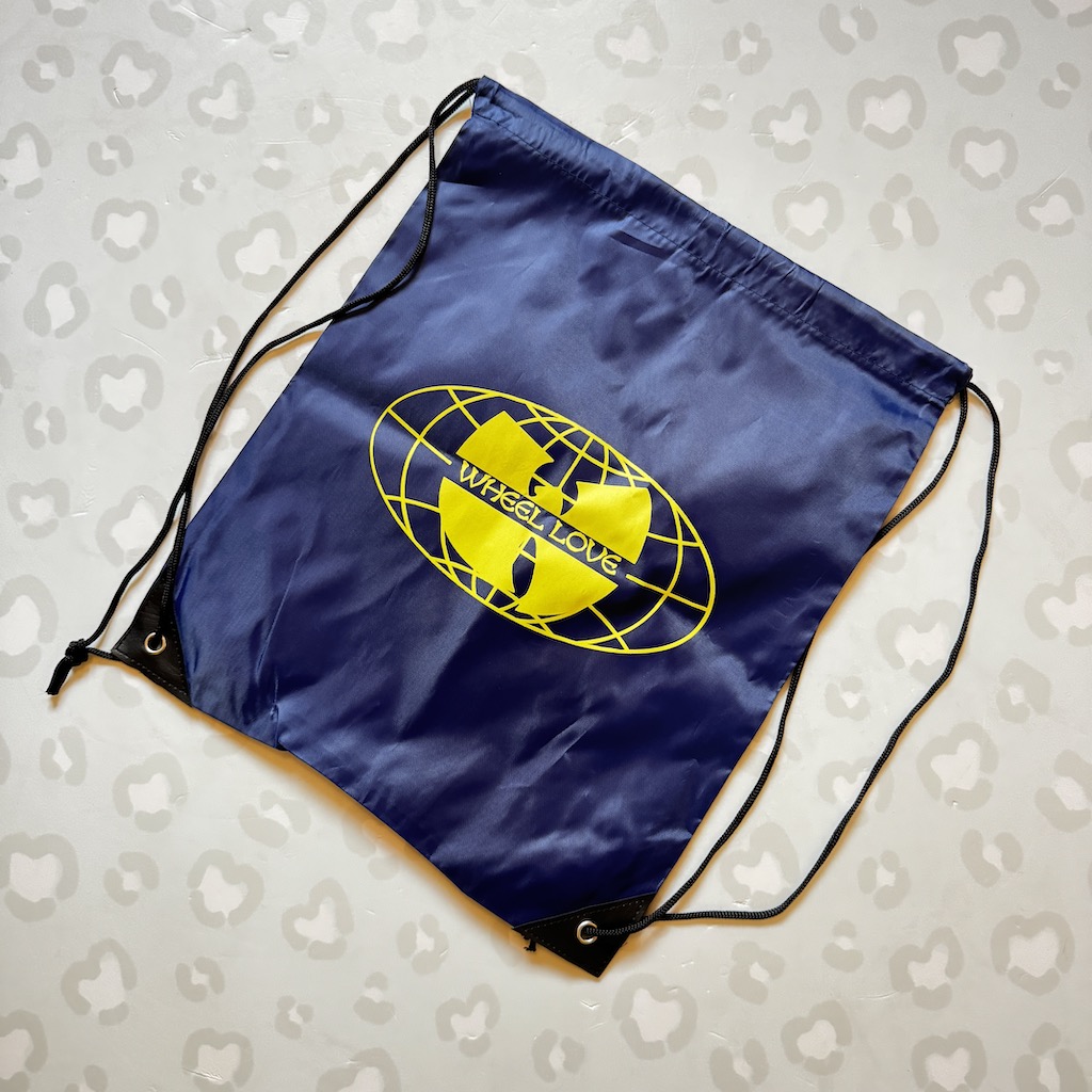 WHEEL LOVE - Wu Navy Drawstring Bag