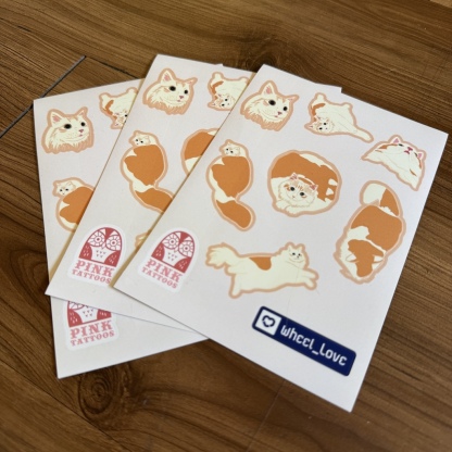 WHEEL LOVE - Mei Mei Pro Sticker Sheet (Collabo With Pink Tattoos)